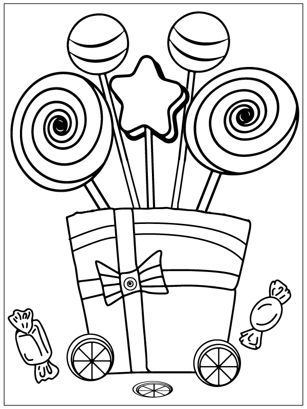 Çizmek Şeker 2 Boyama Sayfası