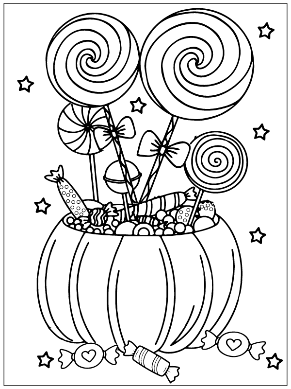 Çizmek Şeker ücretsiz yazdırılabilir Boyama Sayfası