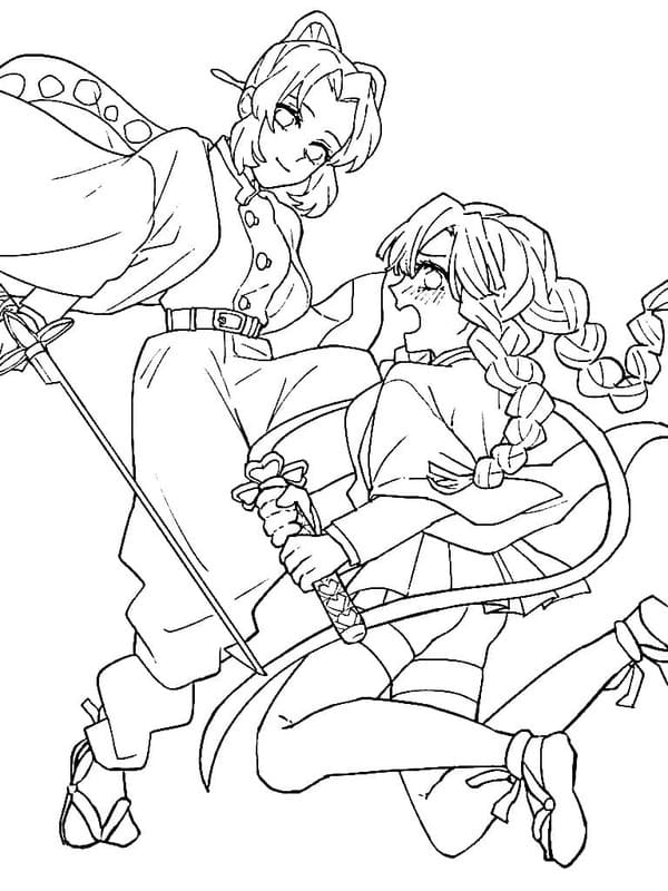 Çizmek Shinobu Kocho 6 Boyama Sayfası