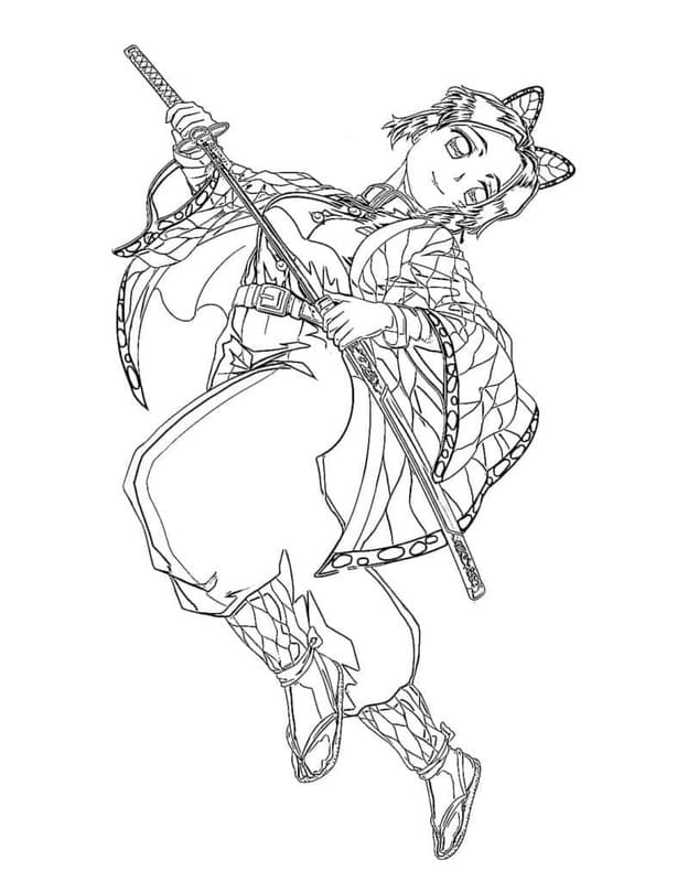 Çizmek Shinobu Kocho Serin Boyama Sayfası