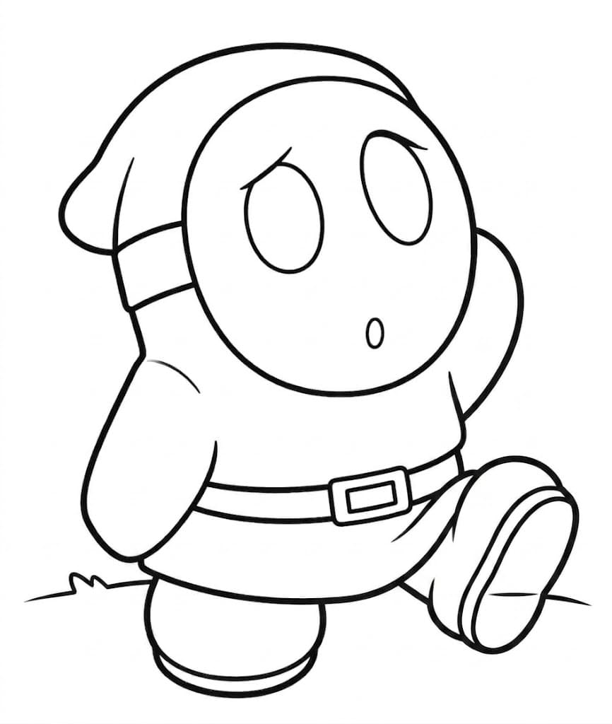 Shy Guy Boyama Sayfaları