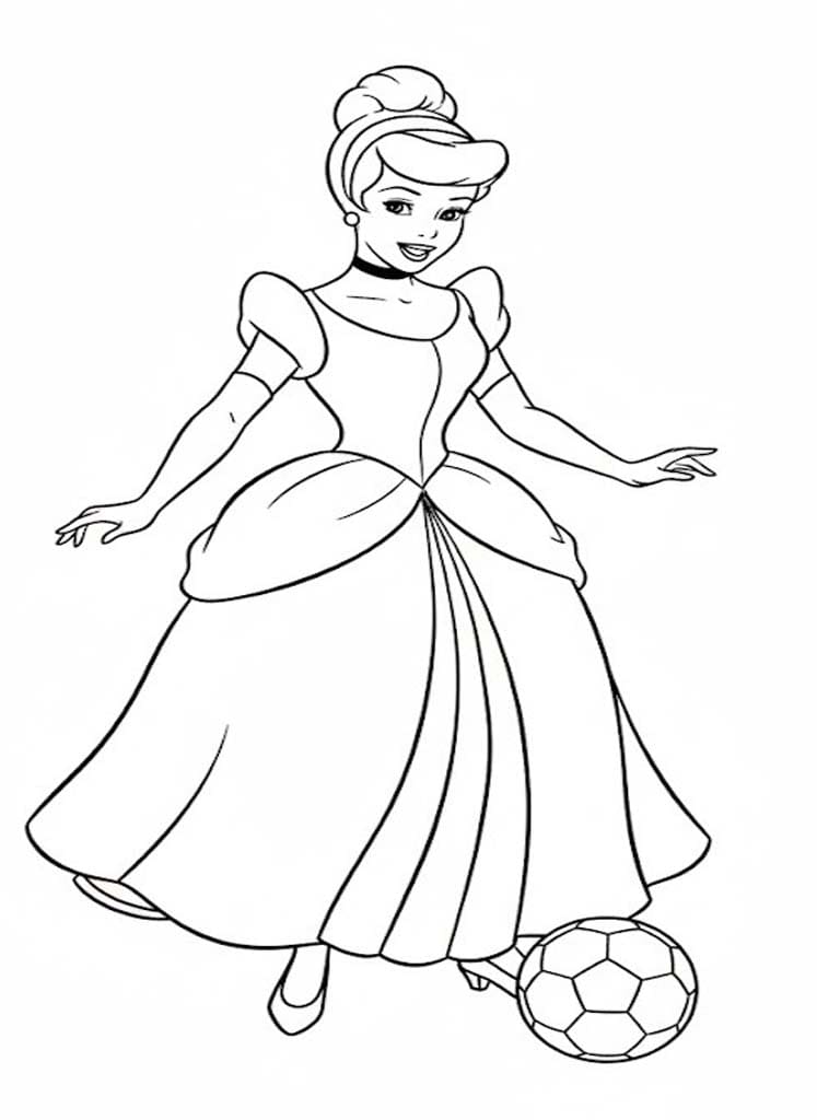 Çizmek Sindirella çocuklar için yazdırılabilir