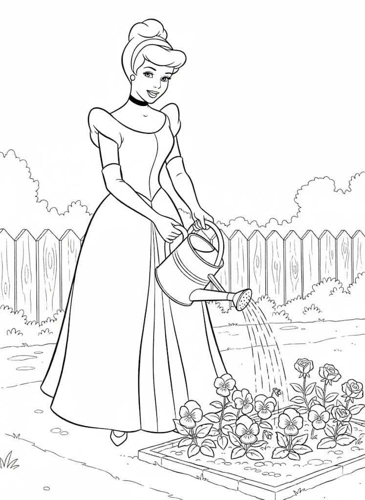 Çizmek Sindirella yazdırılabilir