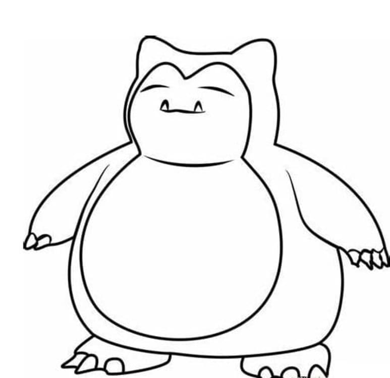 Çizmek Snorlax Pokémon Boyama Sayfası
