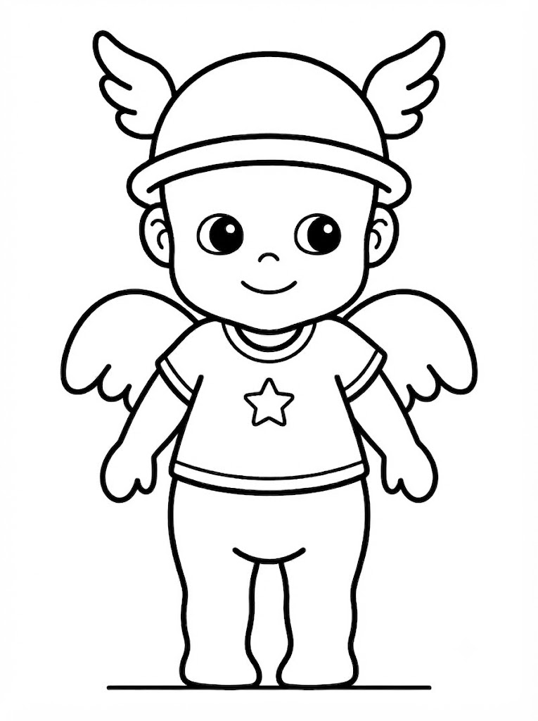 Çizmek Sonny Angel ücretsiz Boyama Sayfası