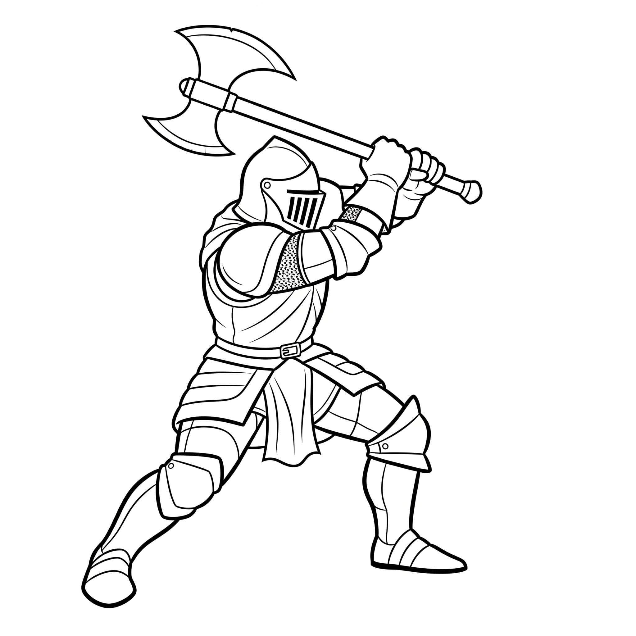 Çizmek Şövalye temel Boyama Sayfası