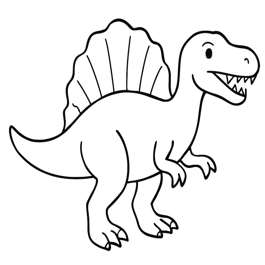 Çizmek Spinosaurus Boyama Sayfası