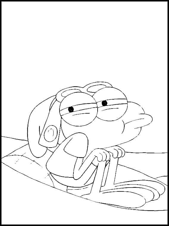 Çizmek Sprig Amfibiya Boyama Sayfası