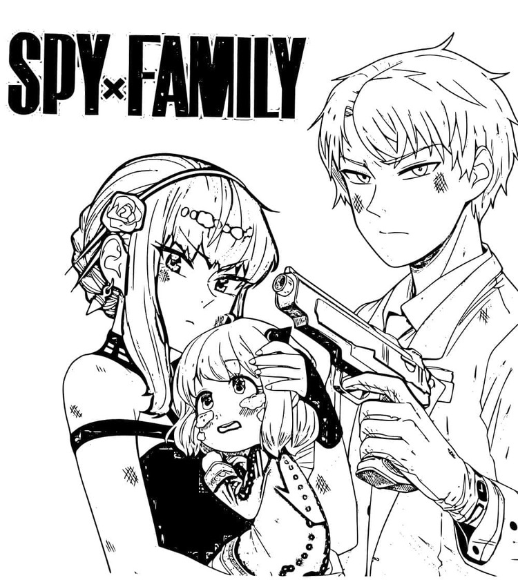 Çizmek Spy x Family 3 Boyama Sayfası