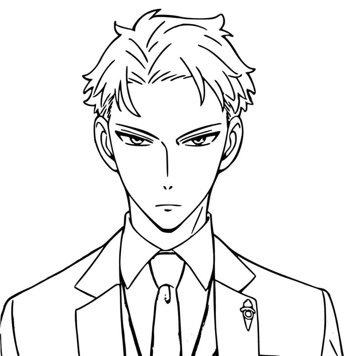 Çizmek Spy x Family ücretsiz temel Boyama Sayfası