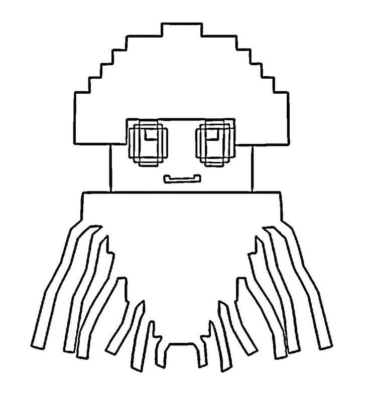 Çizmek Steal a Brainrot basit Boyama Sayfası