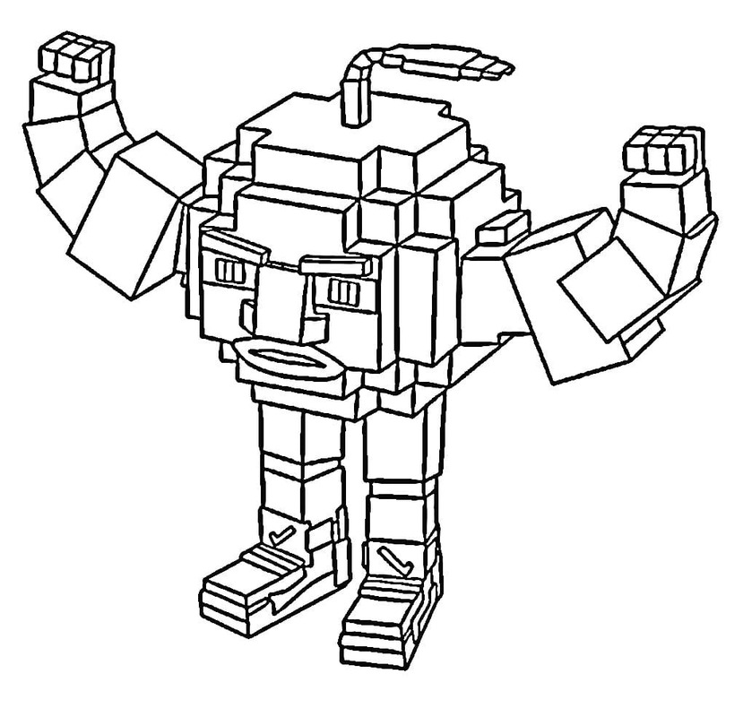 Çizmek Steal a Brainrot çocuklar için kolay Boyama Sayfası