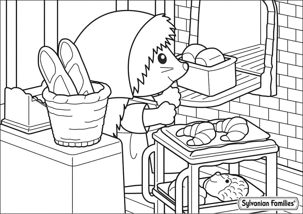 Çizmek Sylvanian Families yazdırılabilir Boyama Sayfası