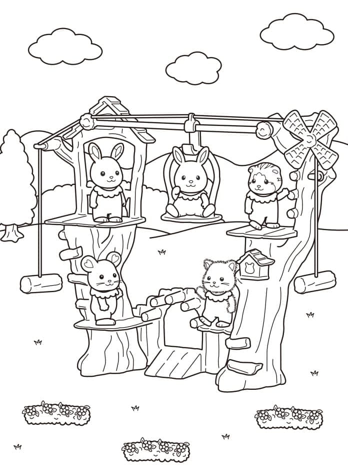 Çizmek Sylvanian Families Boyama Sayfası