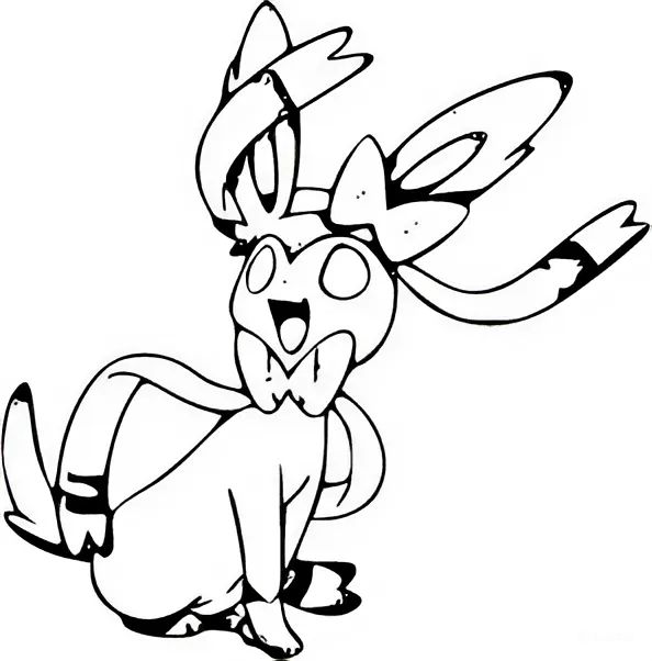 Çizmek Sylveon Boyama Sayfası