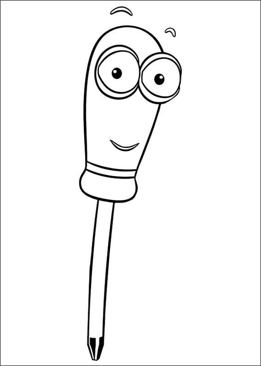 Çizmek Tamirci Manny basit Boyama Sayfası