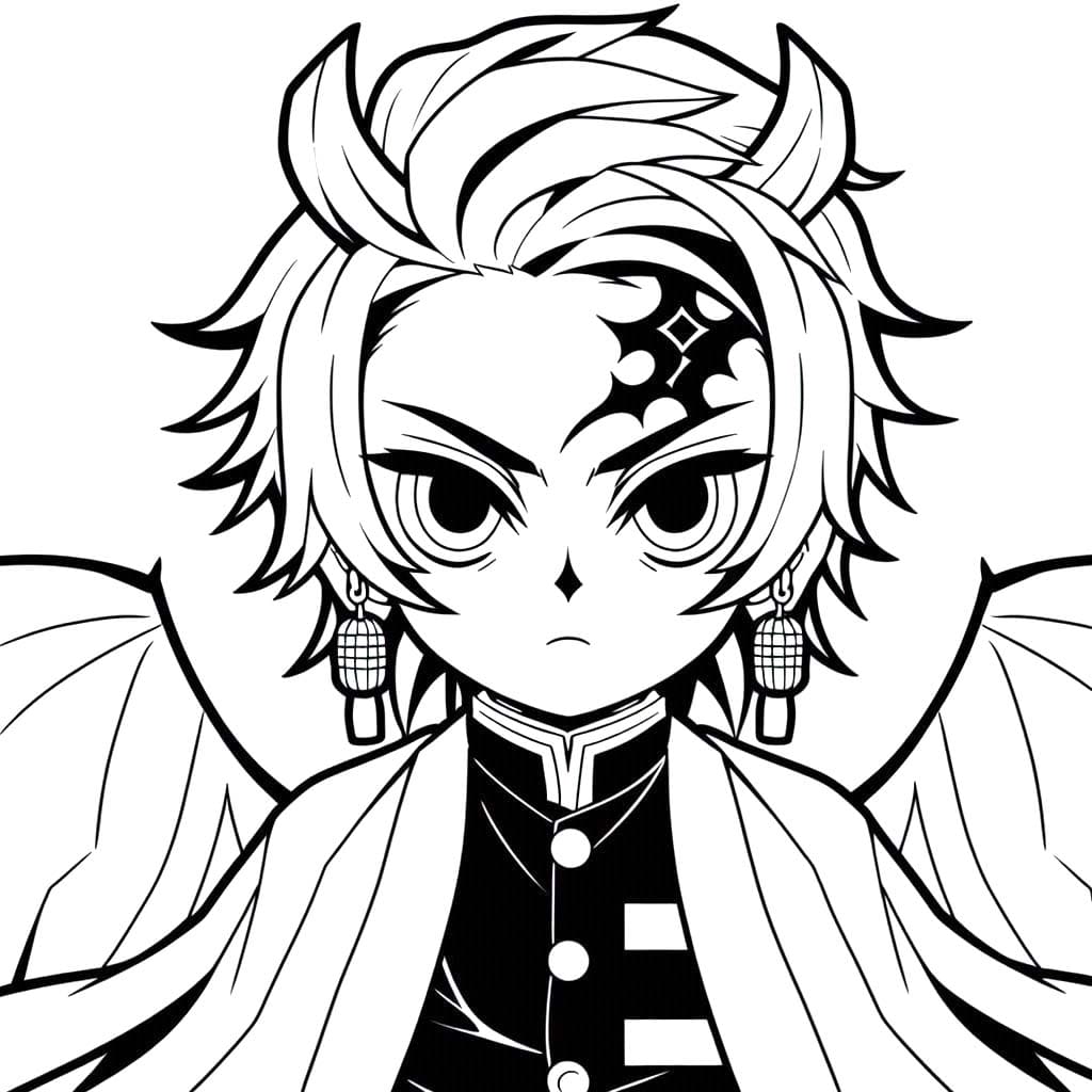 Çizmek Tanjiro 6 Boyama Sayfası