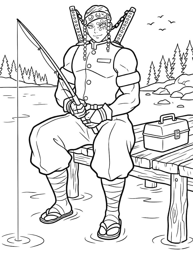 Çizmek Tengen Uzui ücretsiz yazdırılabilir Boyama Sayfası