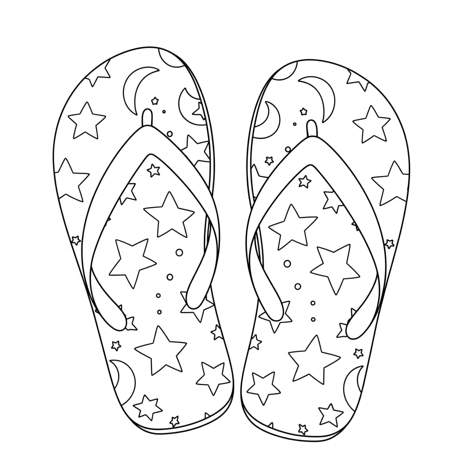 Çizmek Terlik Ücretsiz Boyama Sayfası