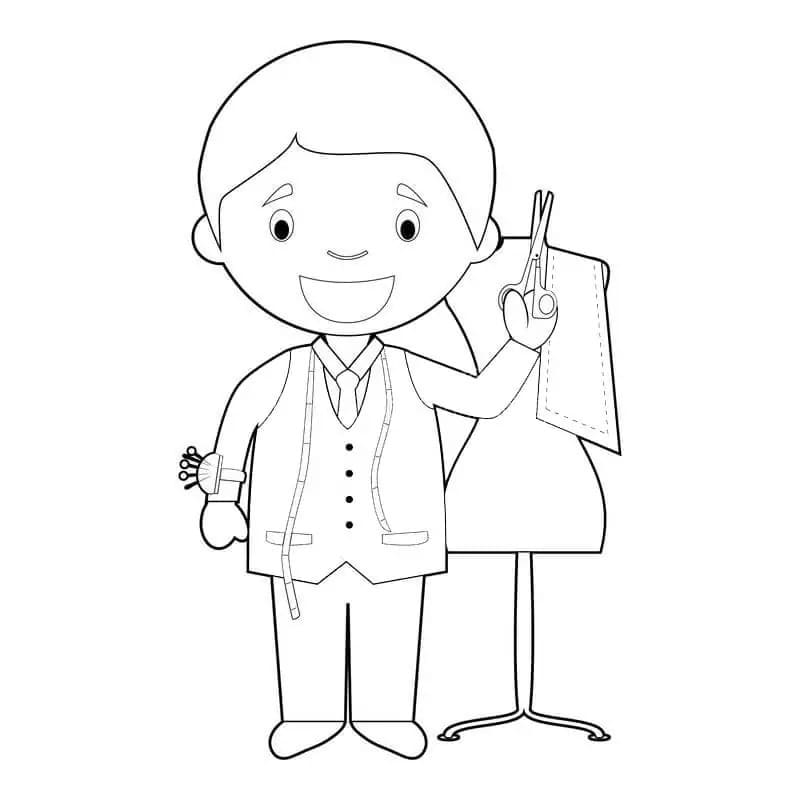 Çizmek Terzi 1 Boyama Sayfası