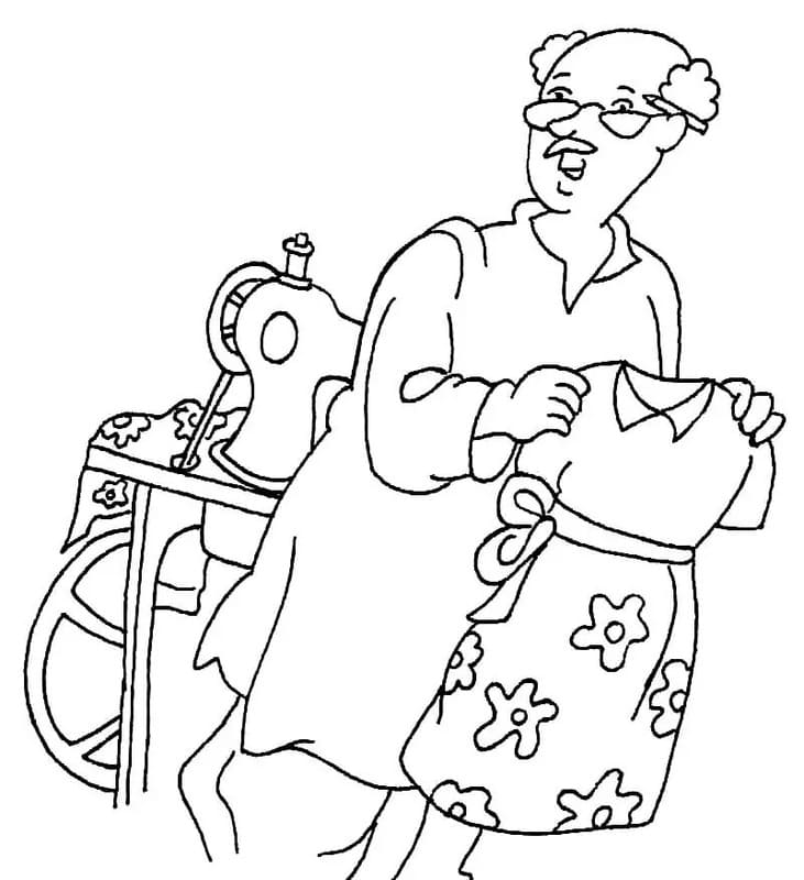 Çizmek Terzi 7 Boyama Sayfası