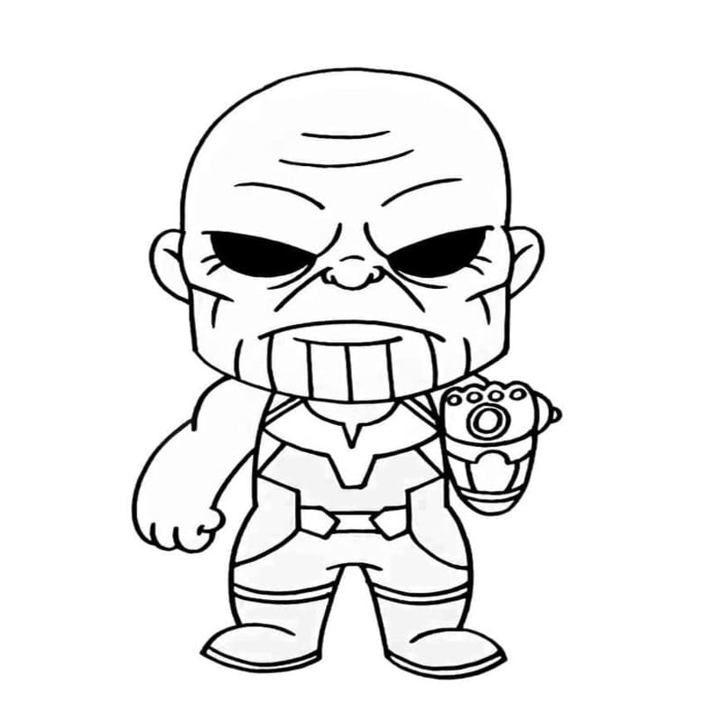 Çizmek Thanos Temel Boyama Sayfası