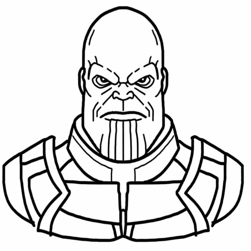 Çizmek Thanos ücretsiz yazdırılabilir Boyama Sayfası