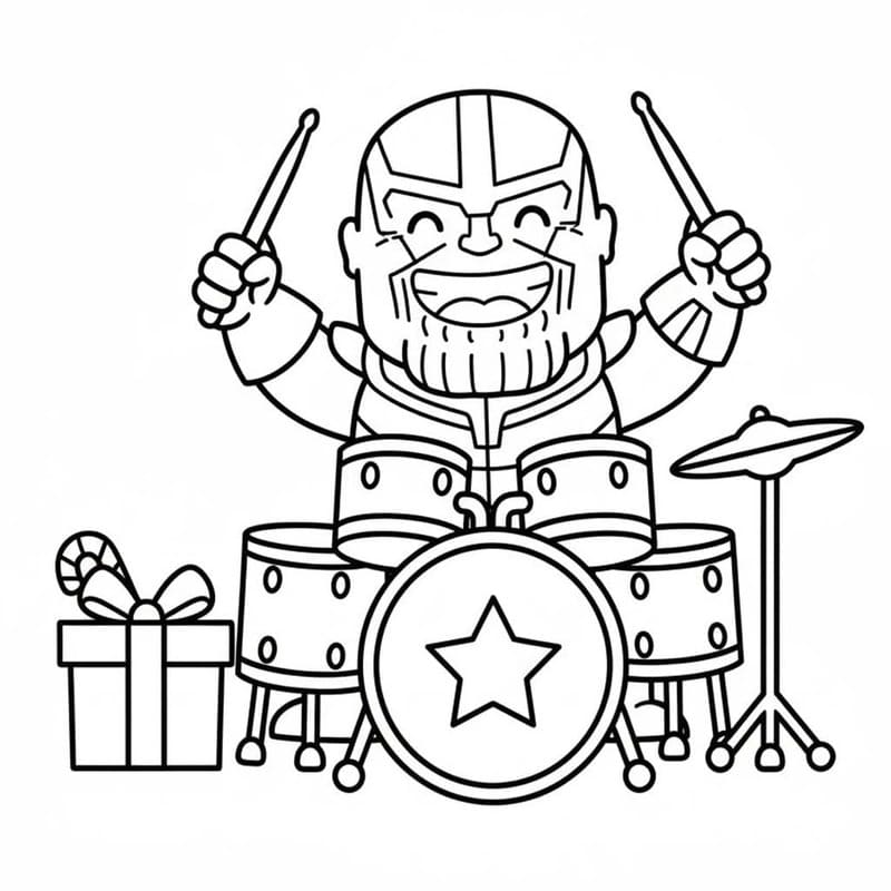 Çizmek Thanos ücretsiz Boyama Sayfası