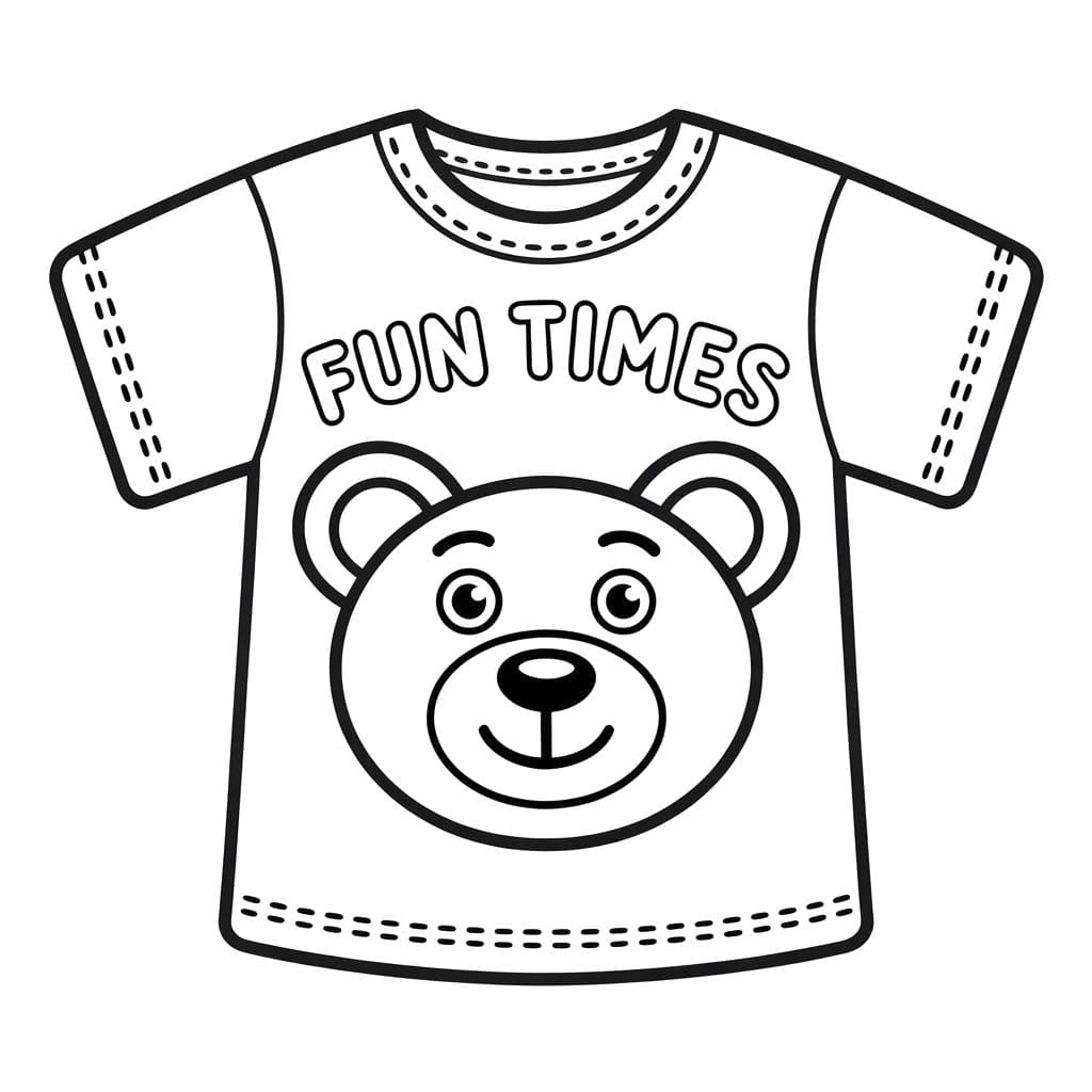 Çizmek Tişört 1 Boyama Sayfası