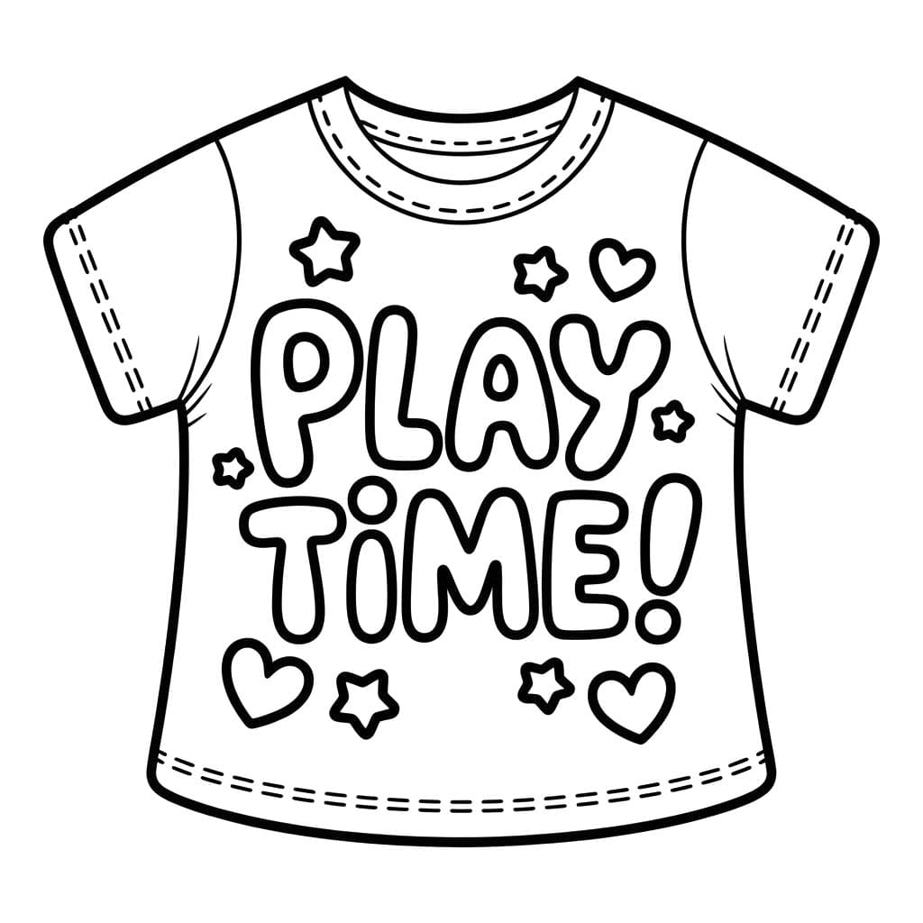 Çizmek Tişört 2 Boyama Sayfası