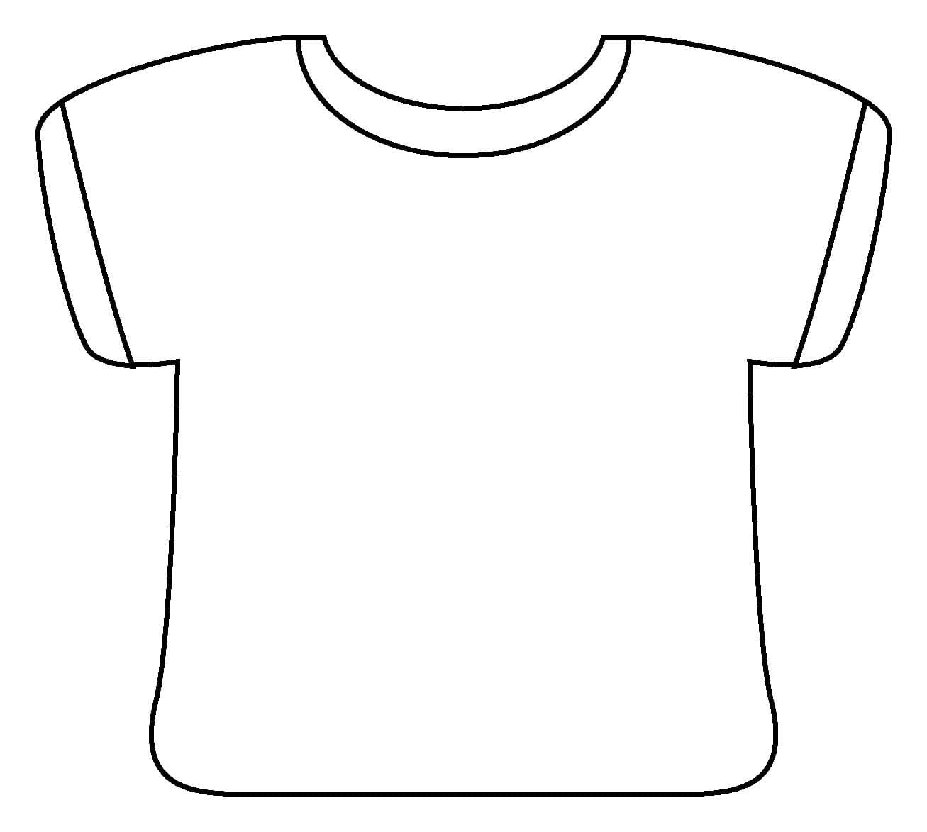 Çizmek Tişört 5 Boyama Sayfası