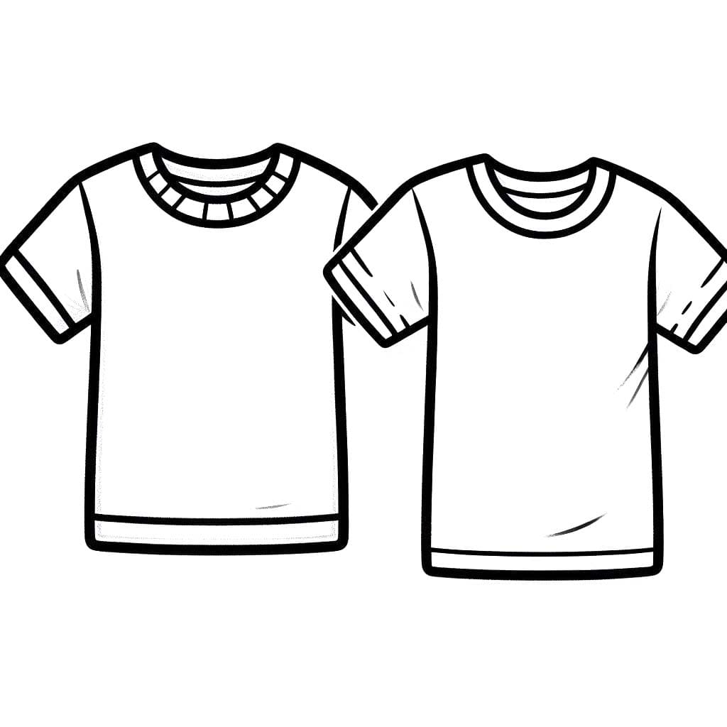 Çizmek Tişört Ücretsiz Boyama Sayfası