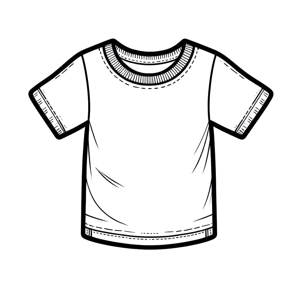 Çizmek Tişört yazdırılabilir Boyama Sayfası