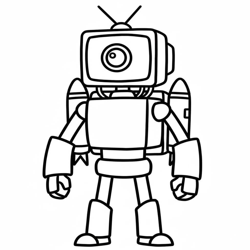 Çizmek Titan Cameraman 3 Boyama Sayfası