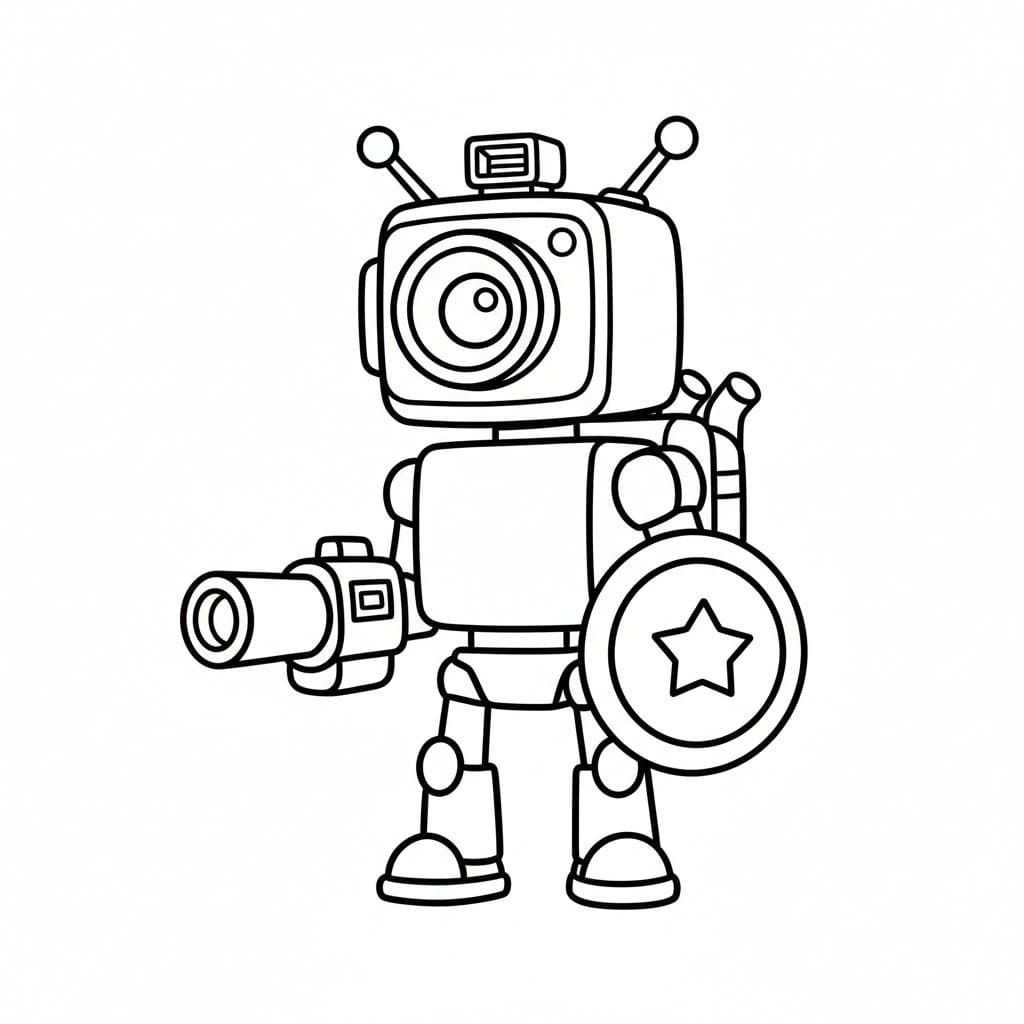 Çizmek Titan Cameraman 4 Boyama Sayfası