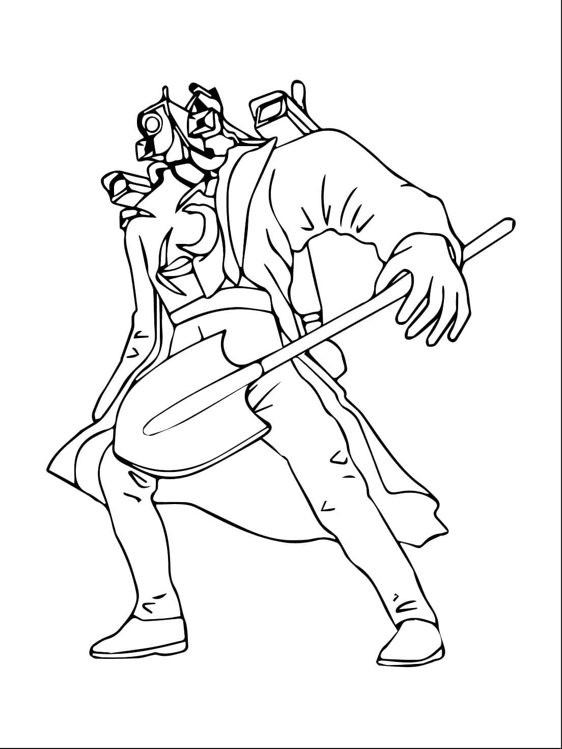 Çizmek Titan Cameraman Ücretsiz Boyama Sayfası