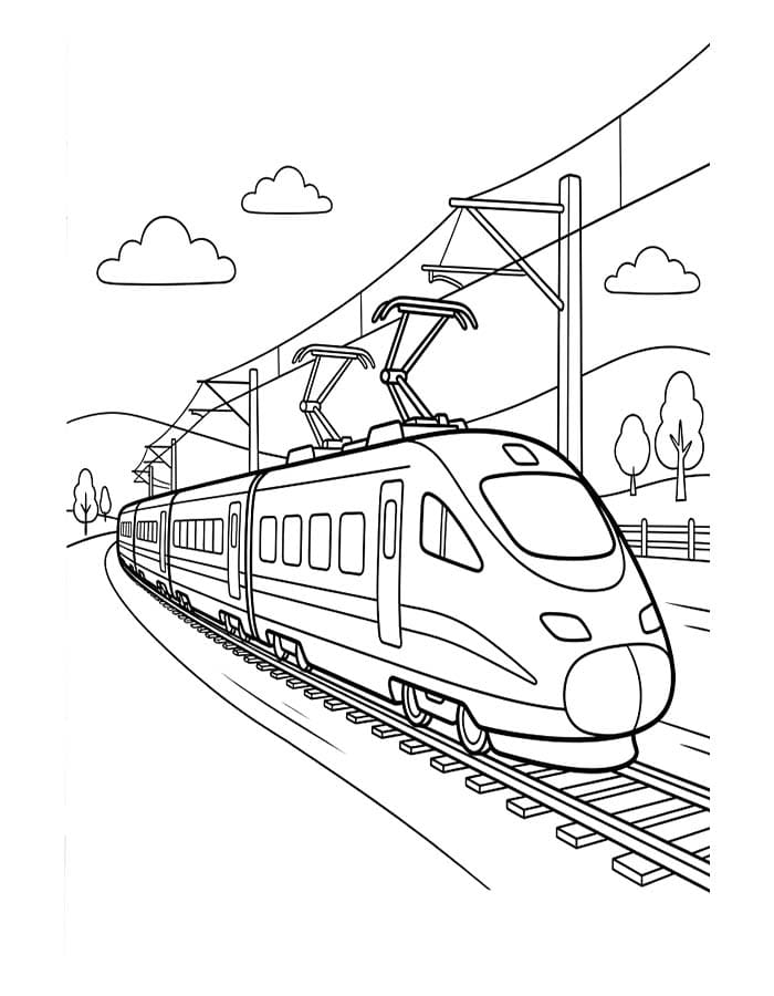 Çizmek Tramvay ücretsiz Boyama Sayfası