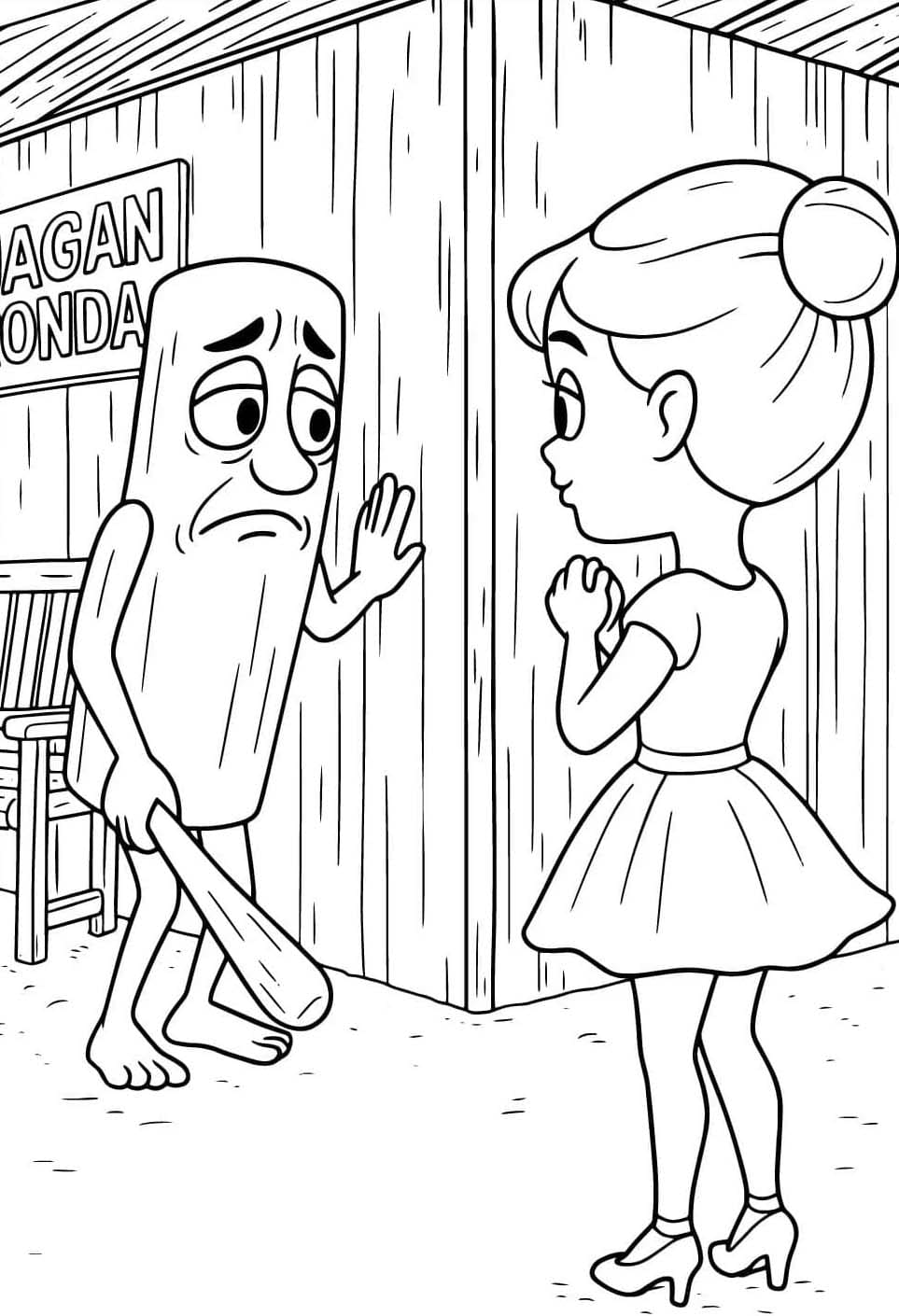 Çizmek Tung Tung Tung Sahur Yazdırılabilir