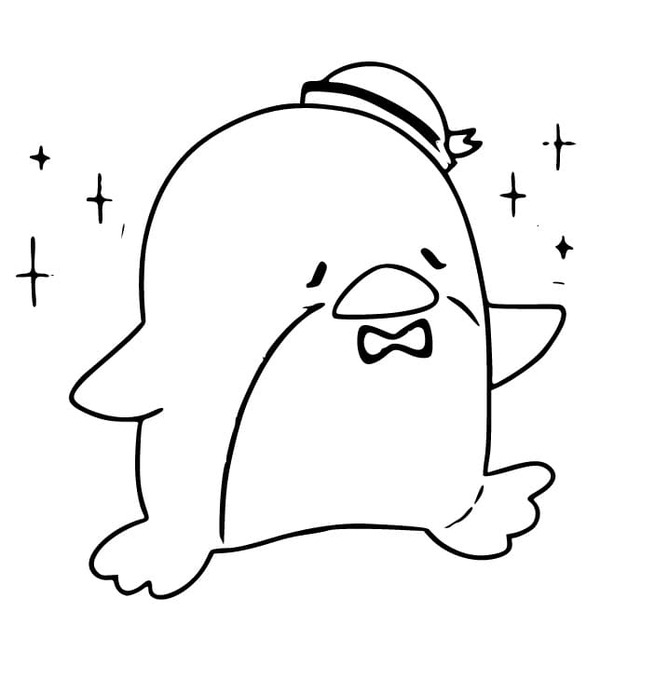 Çizmek Tuxedo Sam Güzel Boyama Sayfası