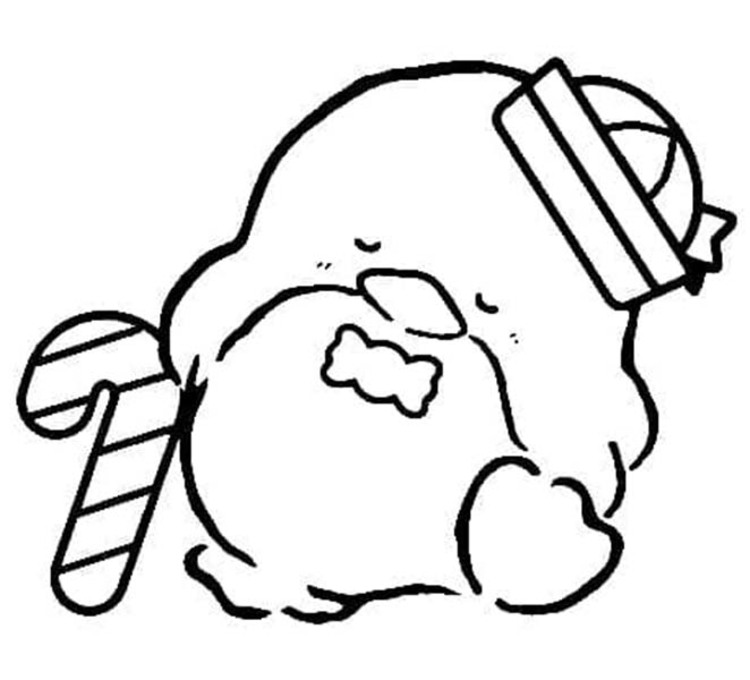 Çizmek Tuxedo Sam Sevimli Boyama Sayfası