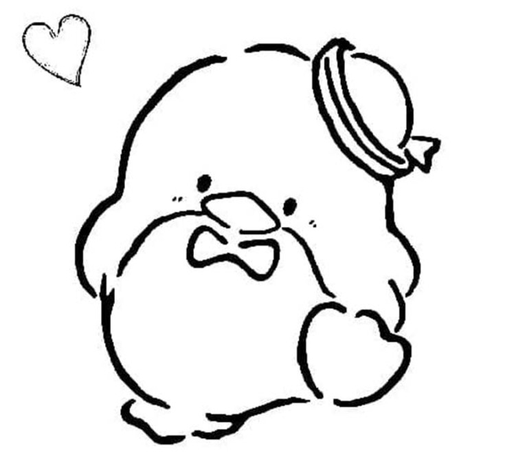 Çizmek Tuxedo Sam çok şirin Boyama Sayfası