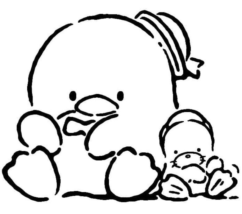 Çizmek Tuxedo Sam ve Arkadaşı Chip Boyama Sayfası