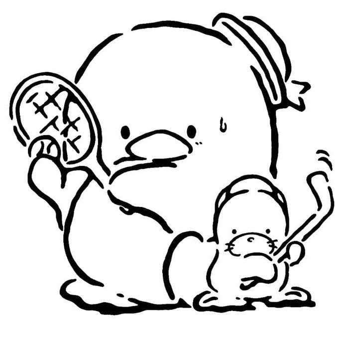 Çizmek Tuxedo Sam ve Chip Boyama Sayfası