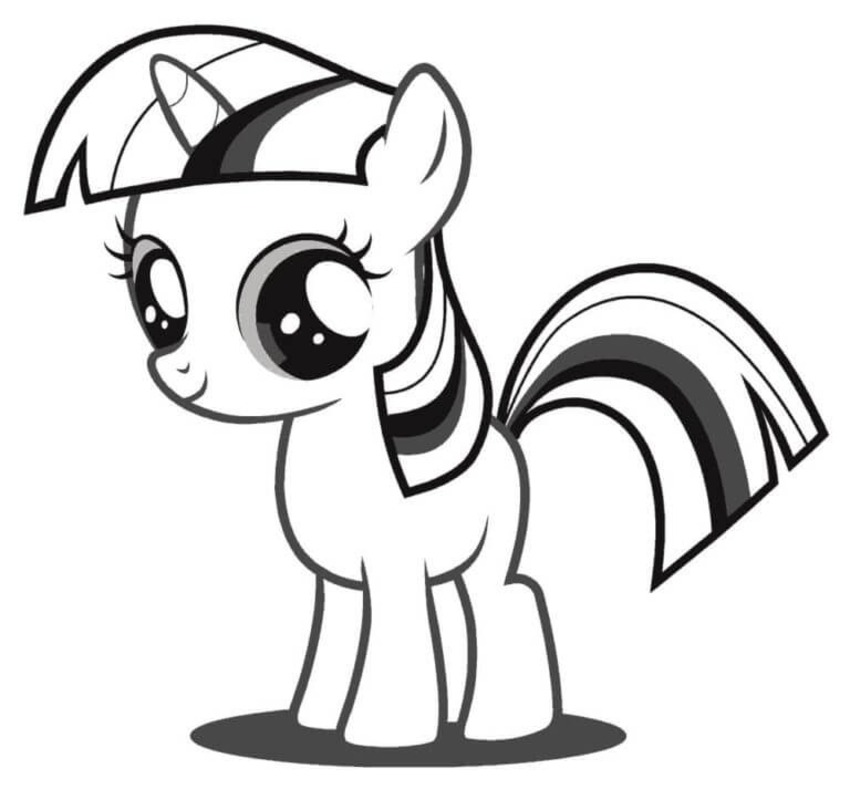 Çizmek Twilight Sparkle Ücretsiz Boyama Sayfası