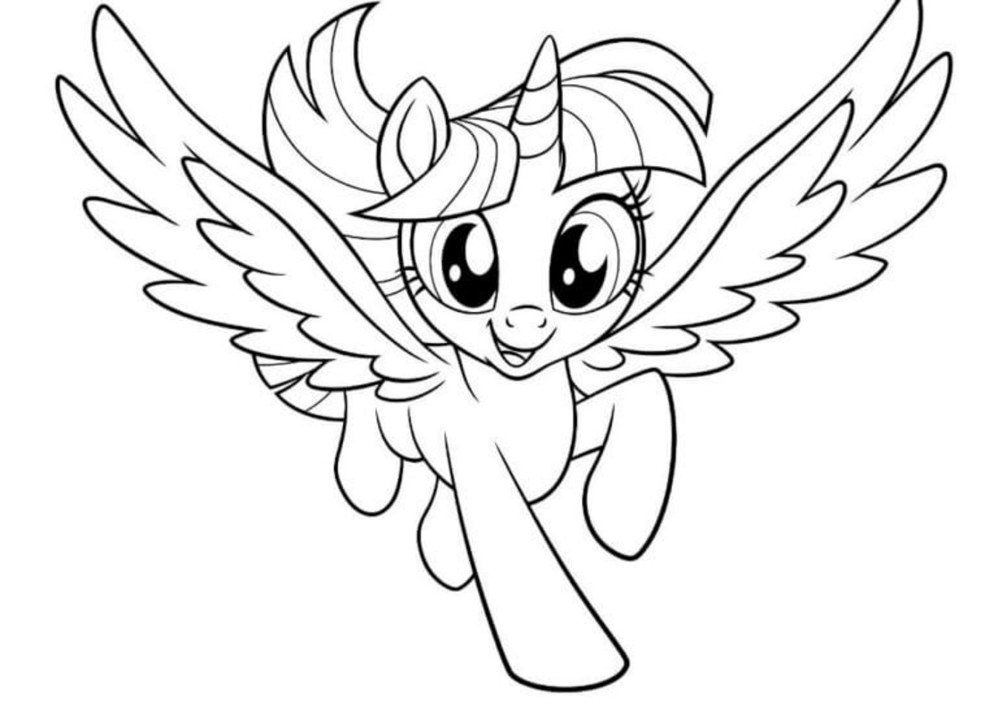 Çizmek Twilight Sparkle Yazdırılabilir Boyama Sayfası