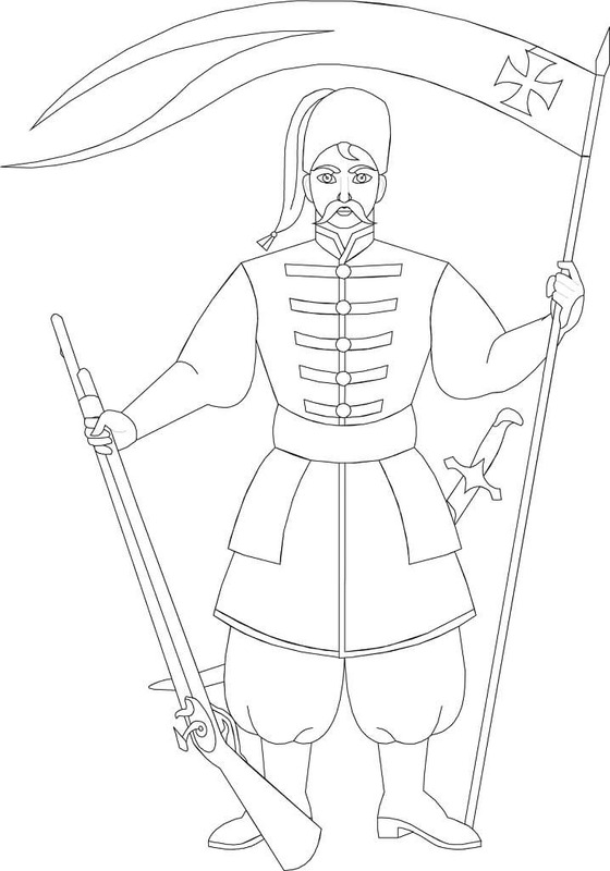 Çizmek Ukrayna yazdırılabilir temel Boyama Sayfası