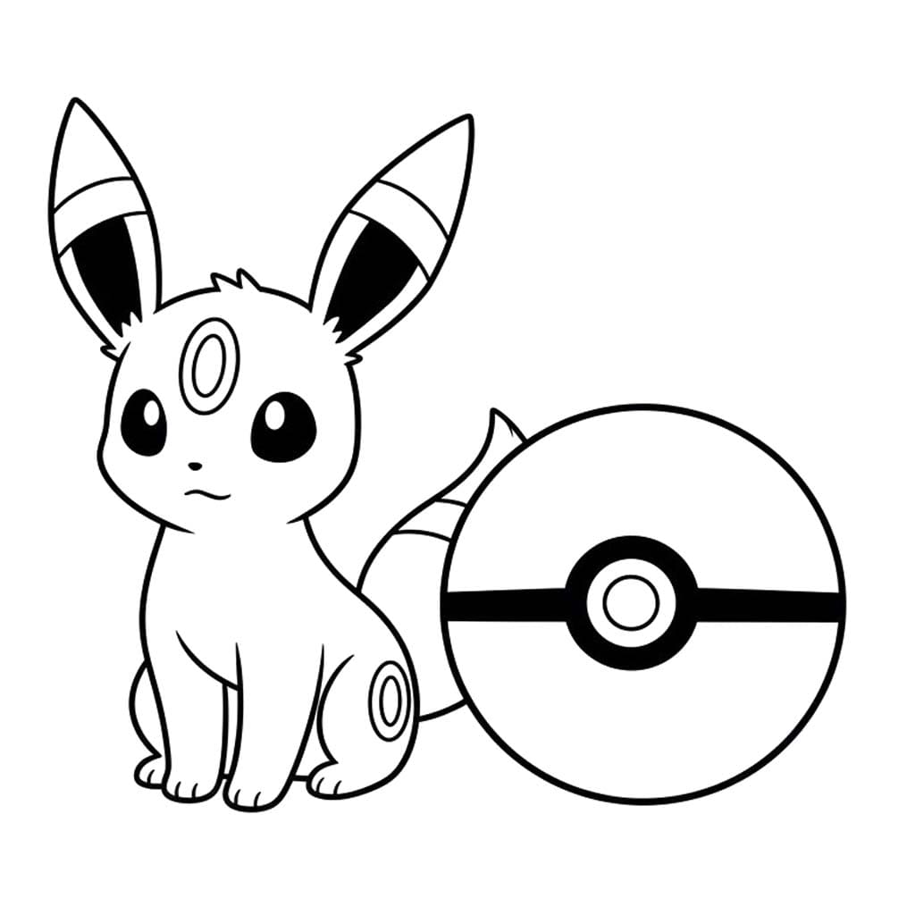 Çizmek Umbreon 3 Boyama Sayfası