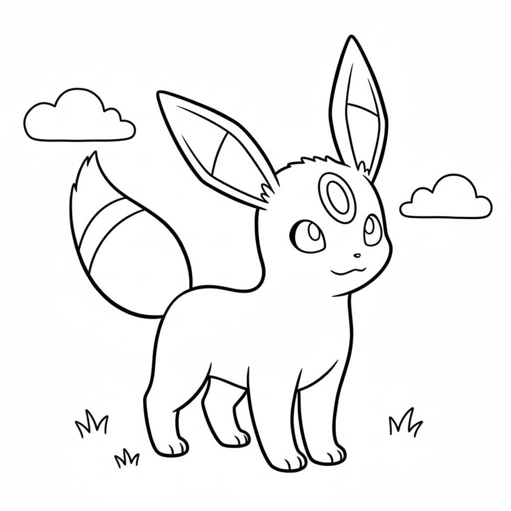 Çizmek Umbreon 4 Boyama Sayfası