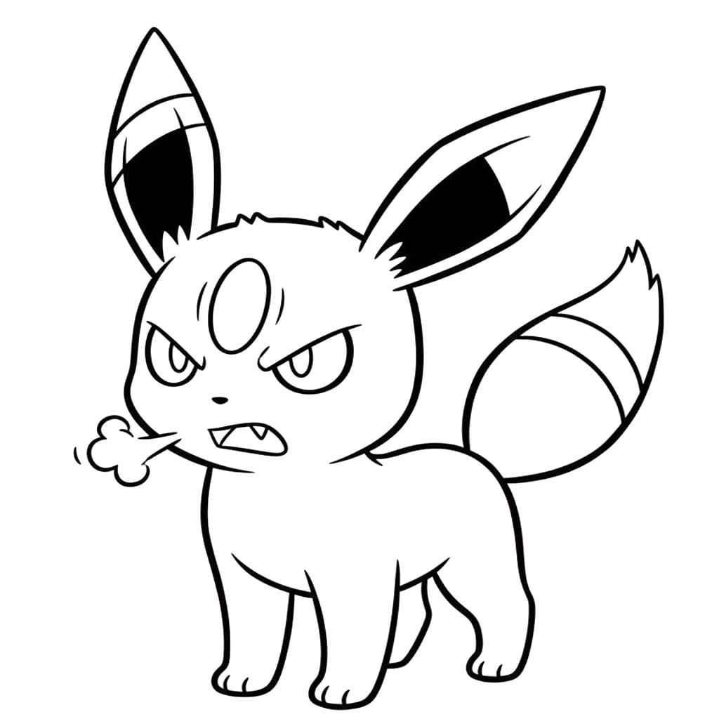 Çizmek Umbreon 8 Boyama Sayfası