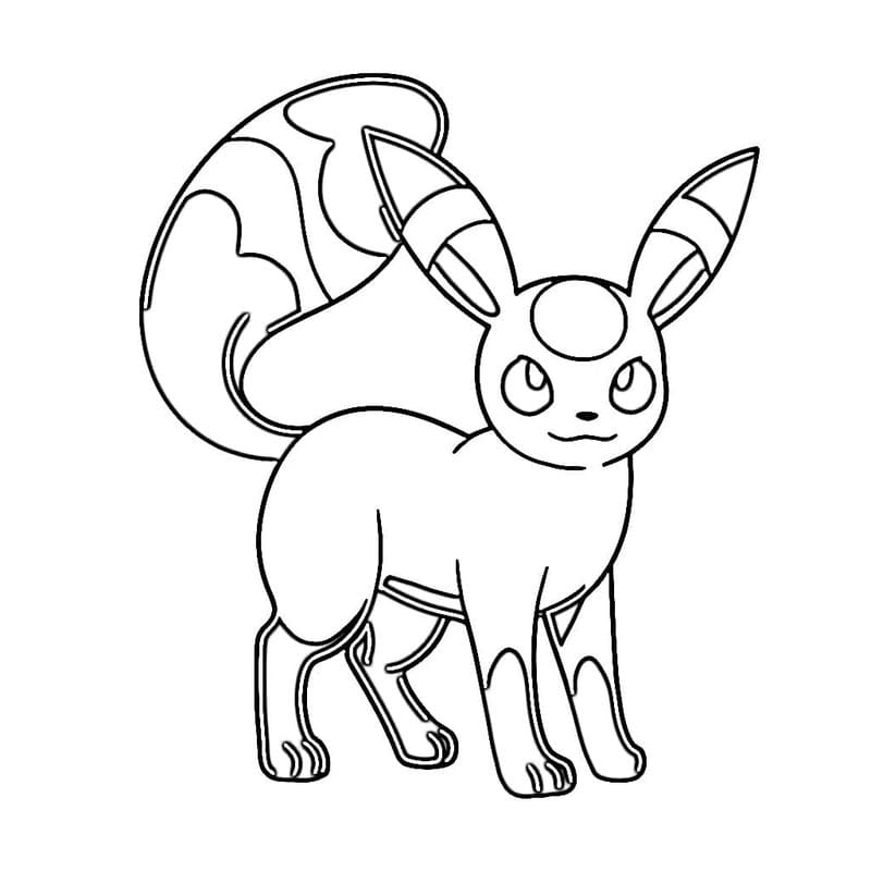 Çizmek Umbreon Pokemon Boyama Sayfası